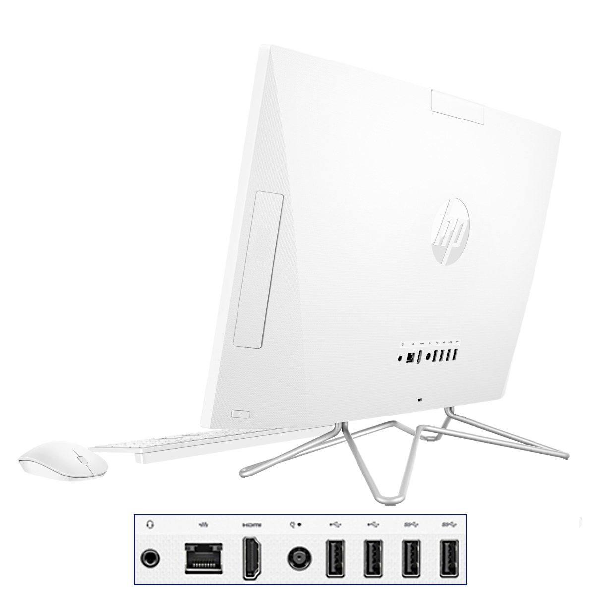Pc All in one AIO HP 24-dd0017la Ryzen 3 3250U- 8GB- HDD 1TB- SSD 256GB - 23,8
