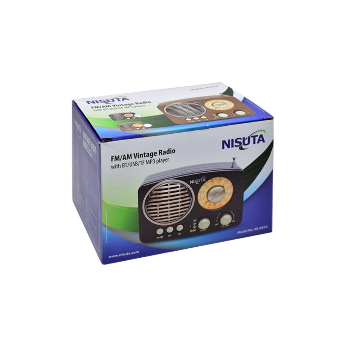 Parlante Bluetooth Radio Vintage Ns-rv14 Nisuta