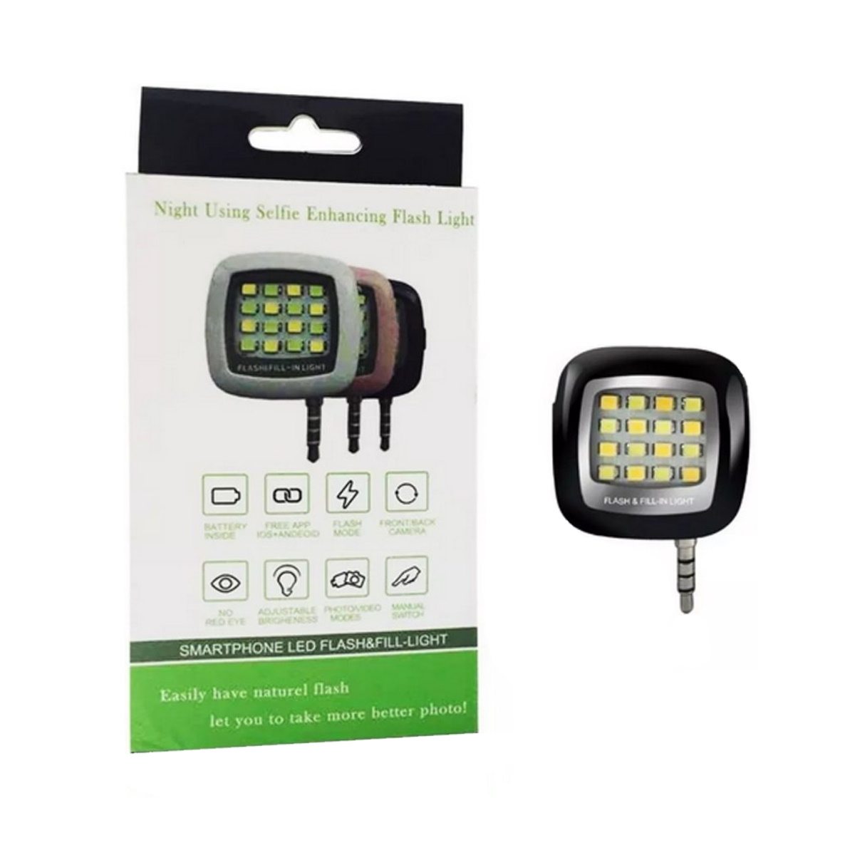 Flash Selfie C/ ficha Plug 3.5mm