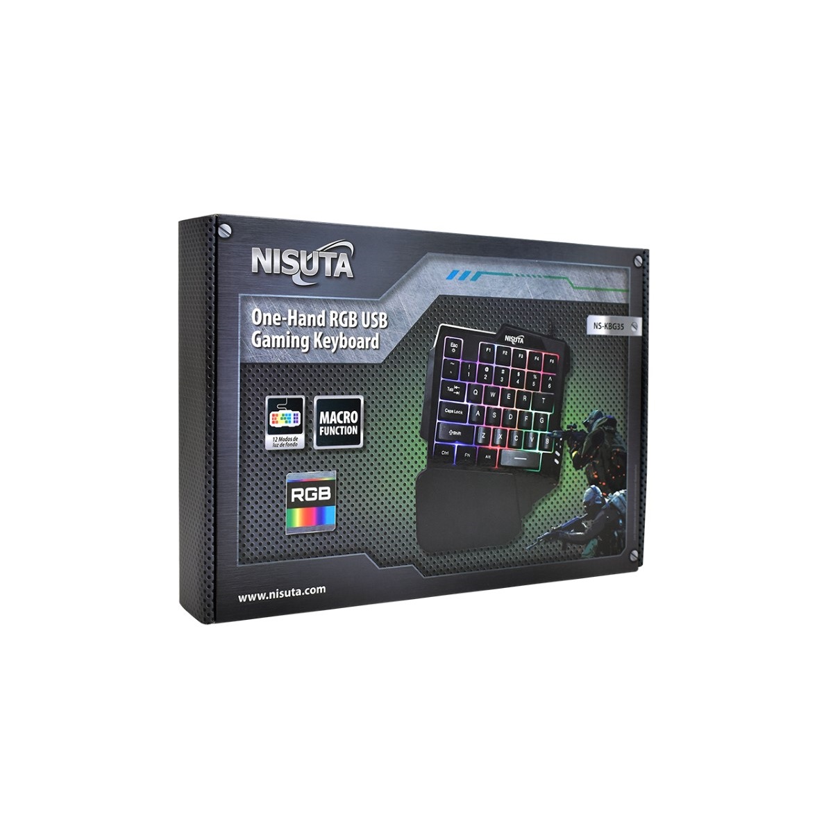 Teclado Una Mano Ns-Kbg355 Nisuta