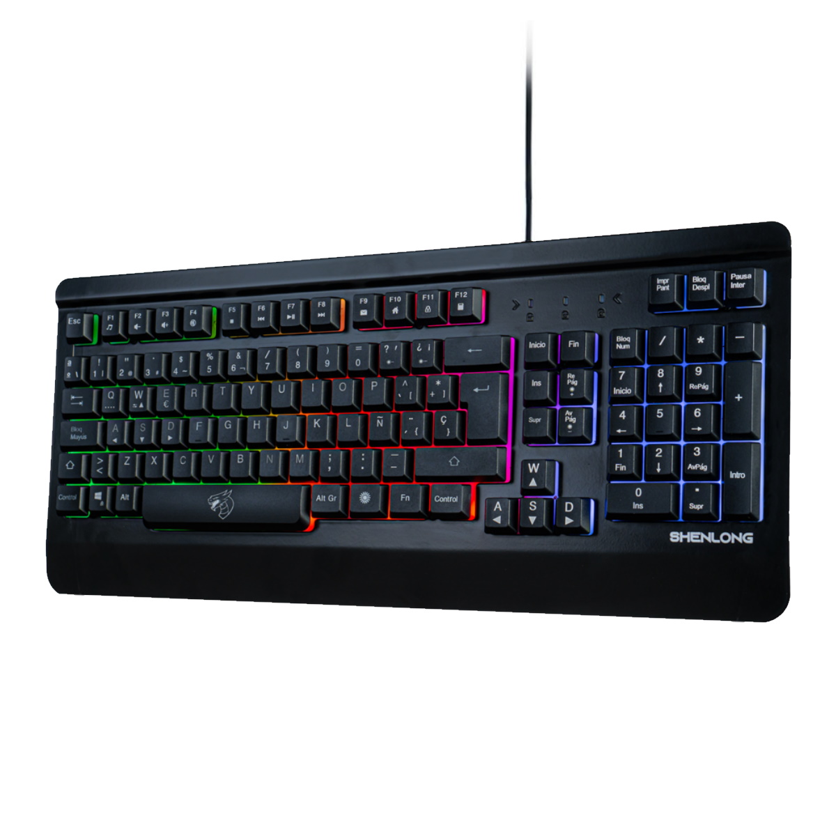 Teclado Gamer Rainbow KB8700 Negro Shenlong