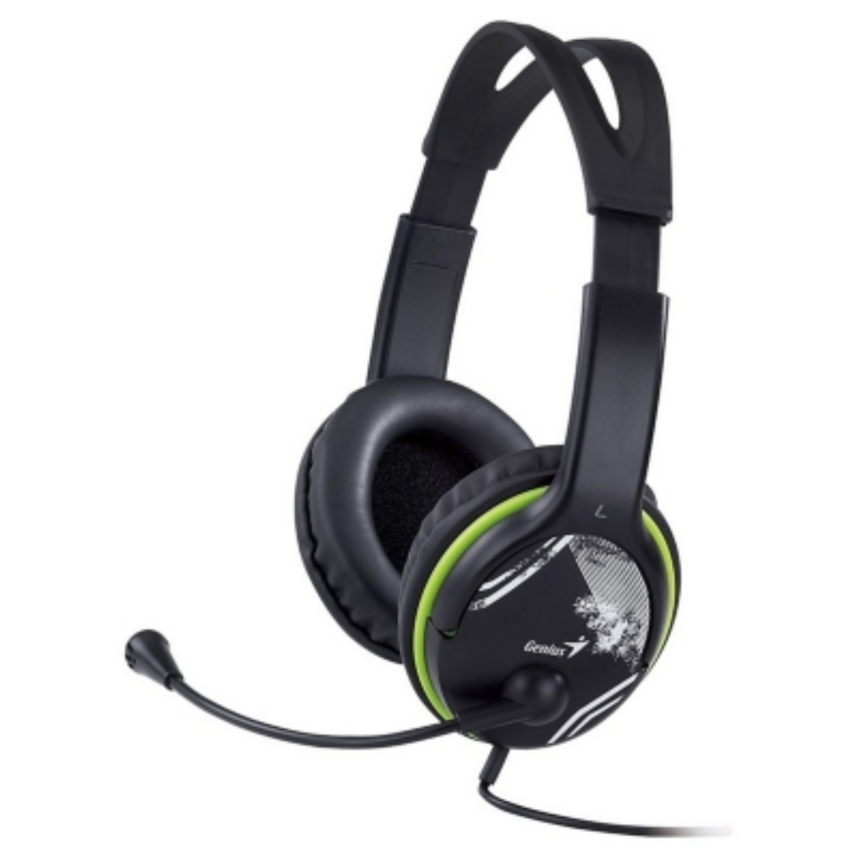 Auriculares Pc Cable Vincha Hs-400a Negro Y Verde Genius