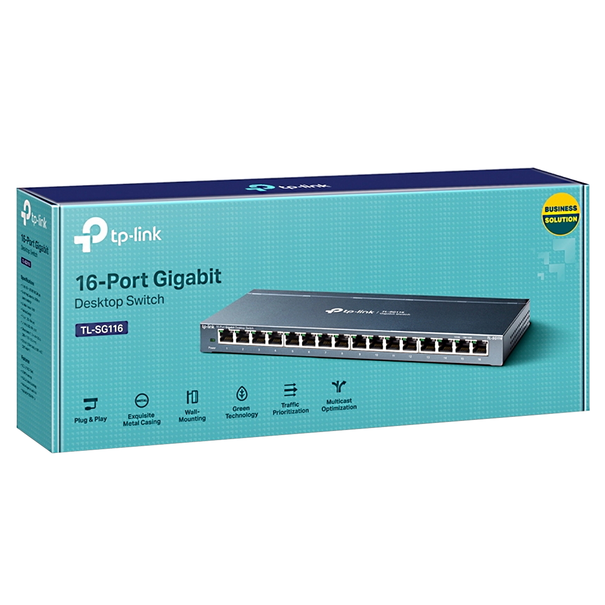 Switch 16p Puertos TL-SG116 Gigabit Metal Tp-Link