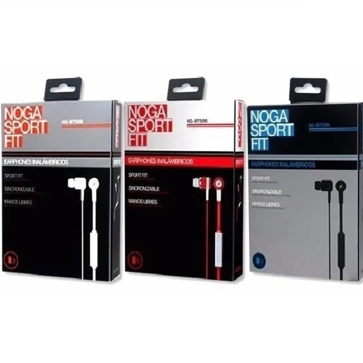 Auriculares Bluetooth In Ear Bt-326 Blancos Noga