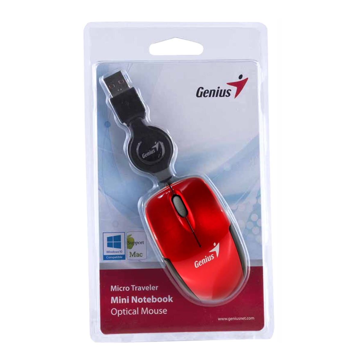 Mouse USB Micro Traveler Ruby Genius