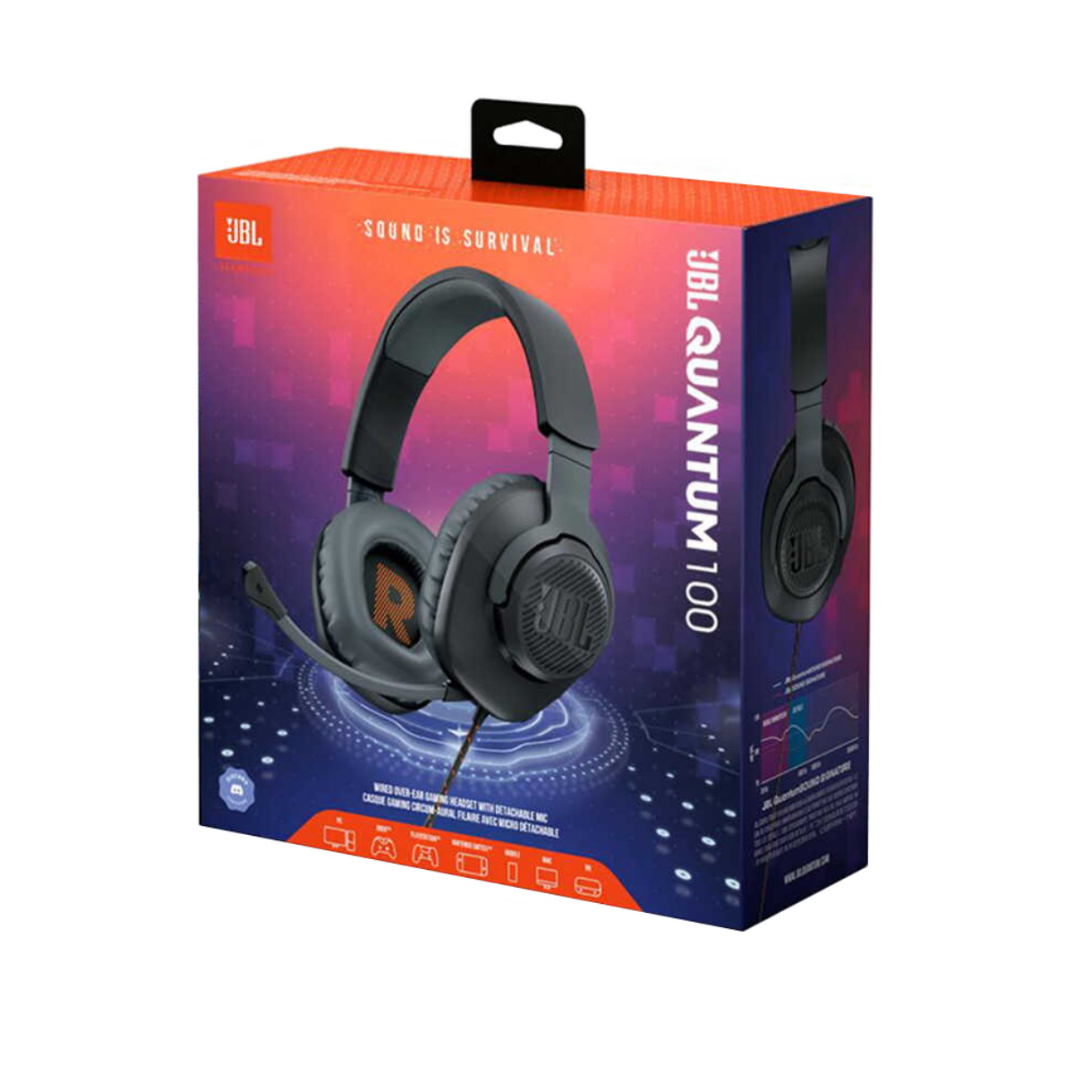 Auriculares Cable Vincha Quantum100 Negro Jbl
