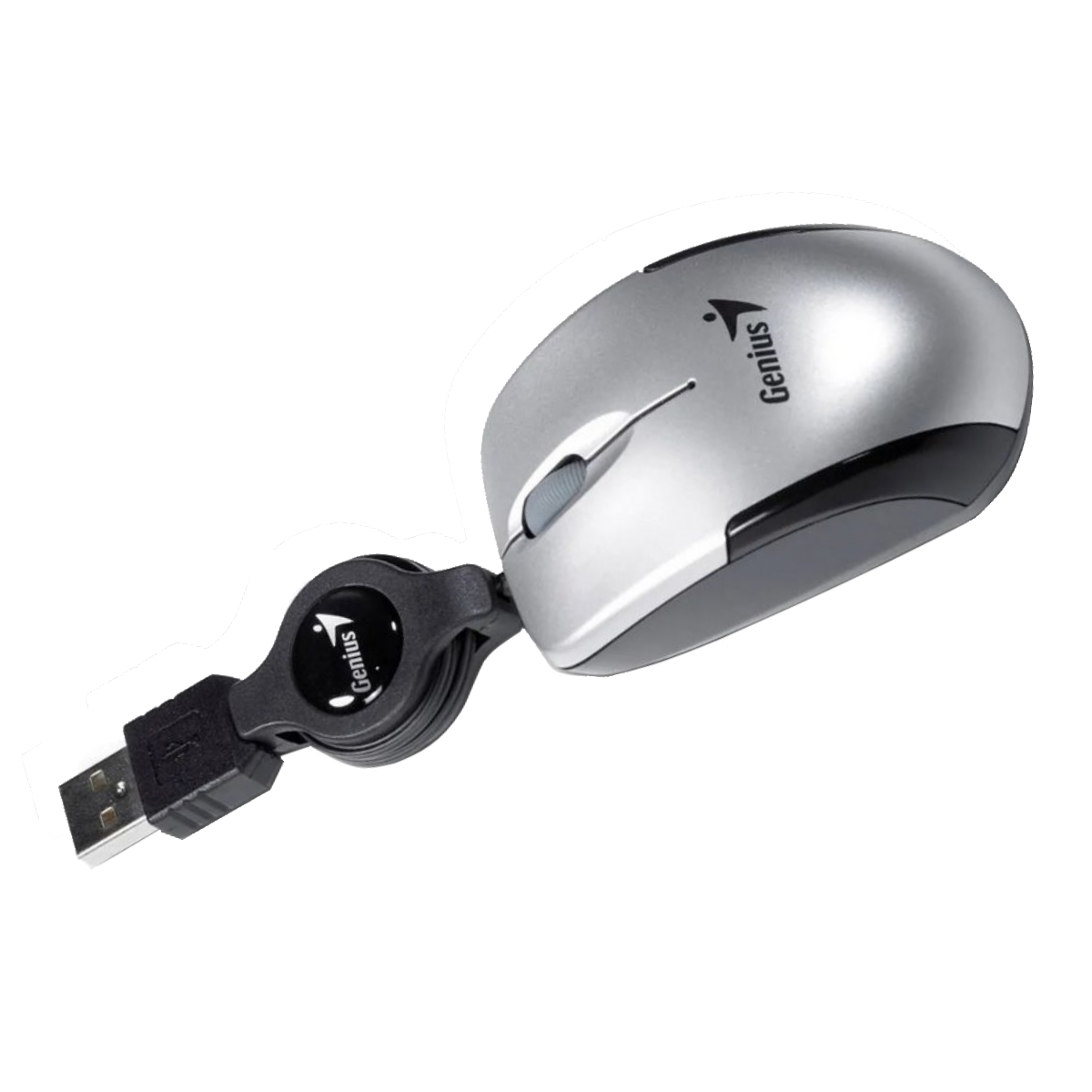 Mouse USB Micro Traveler Silver Genius