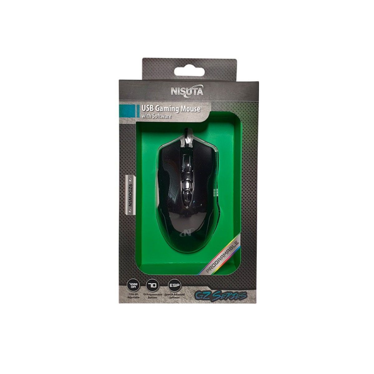 Mouse Gamer Ns-Mogz6 1200-7200 DPI Nisuta