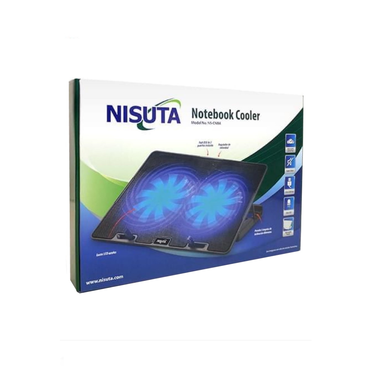 Base Cooler Doble Notebook 13