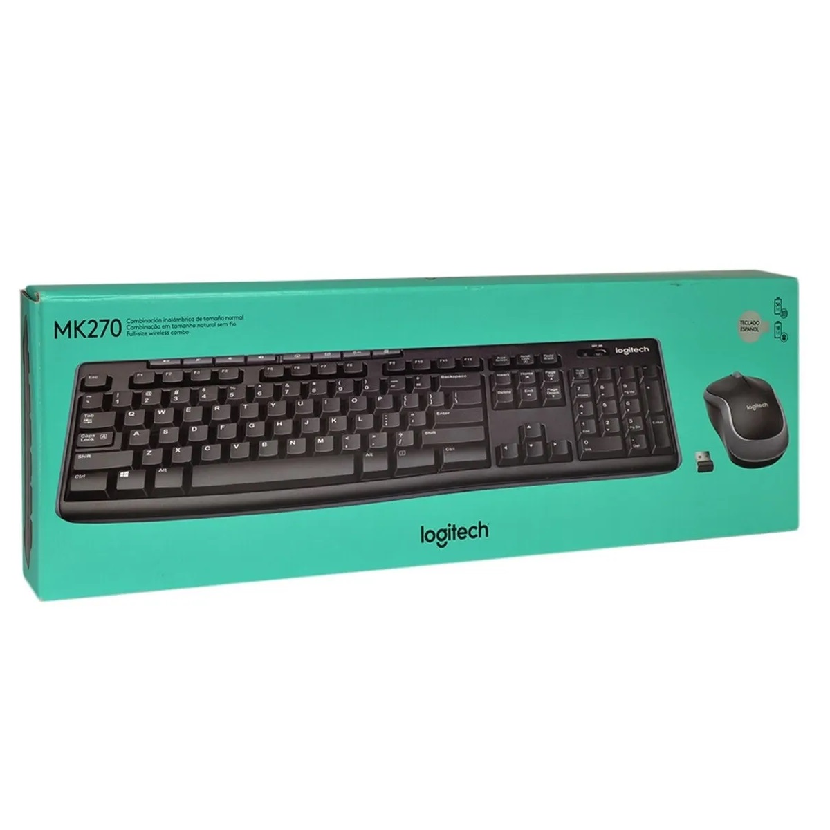 Kit Teclado Mouse Inalambrico Mk270 Español Logitech
