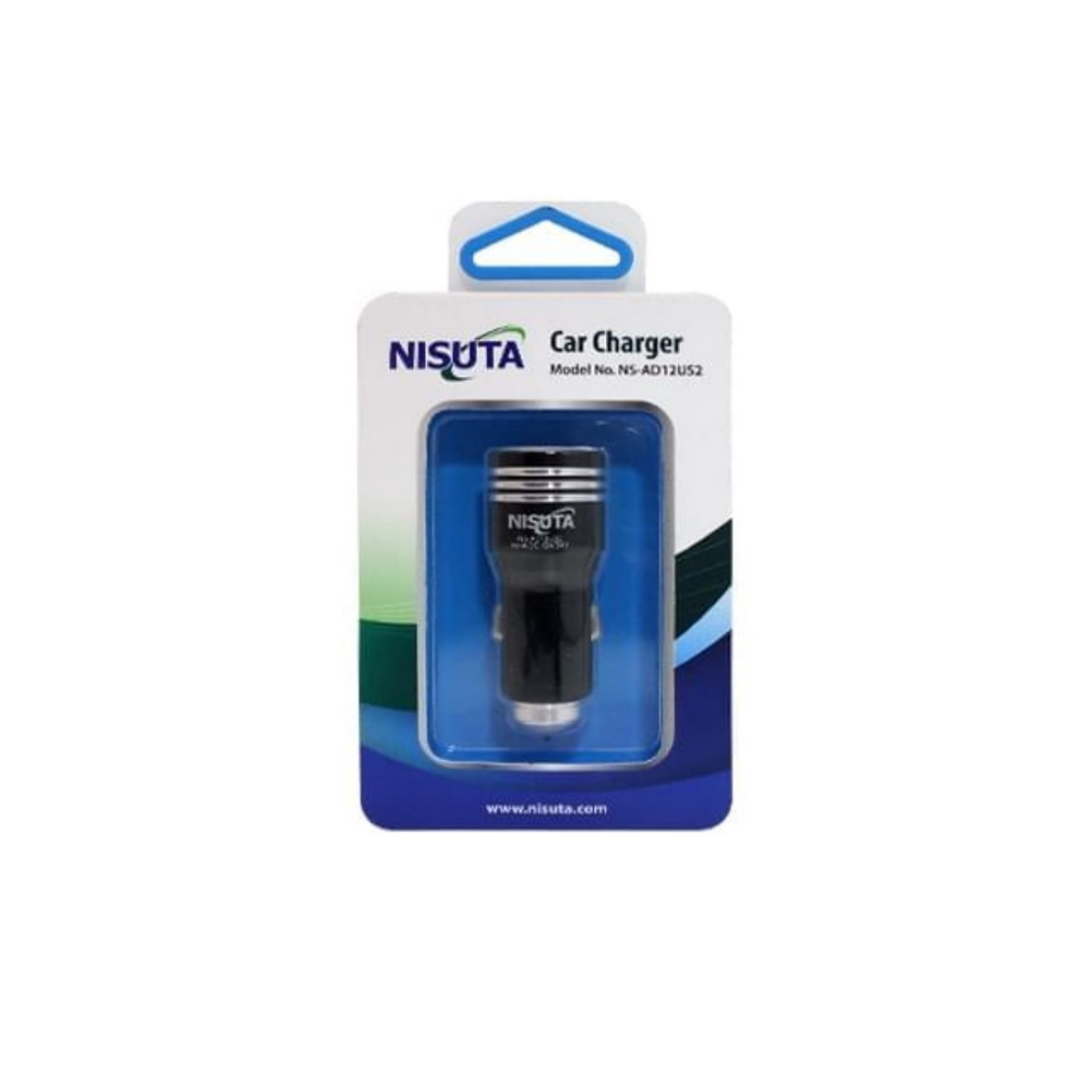 Cargador 12V Para Auto 2 Puertos Usb Ns-ad12us2 Nisuta