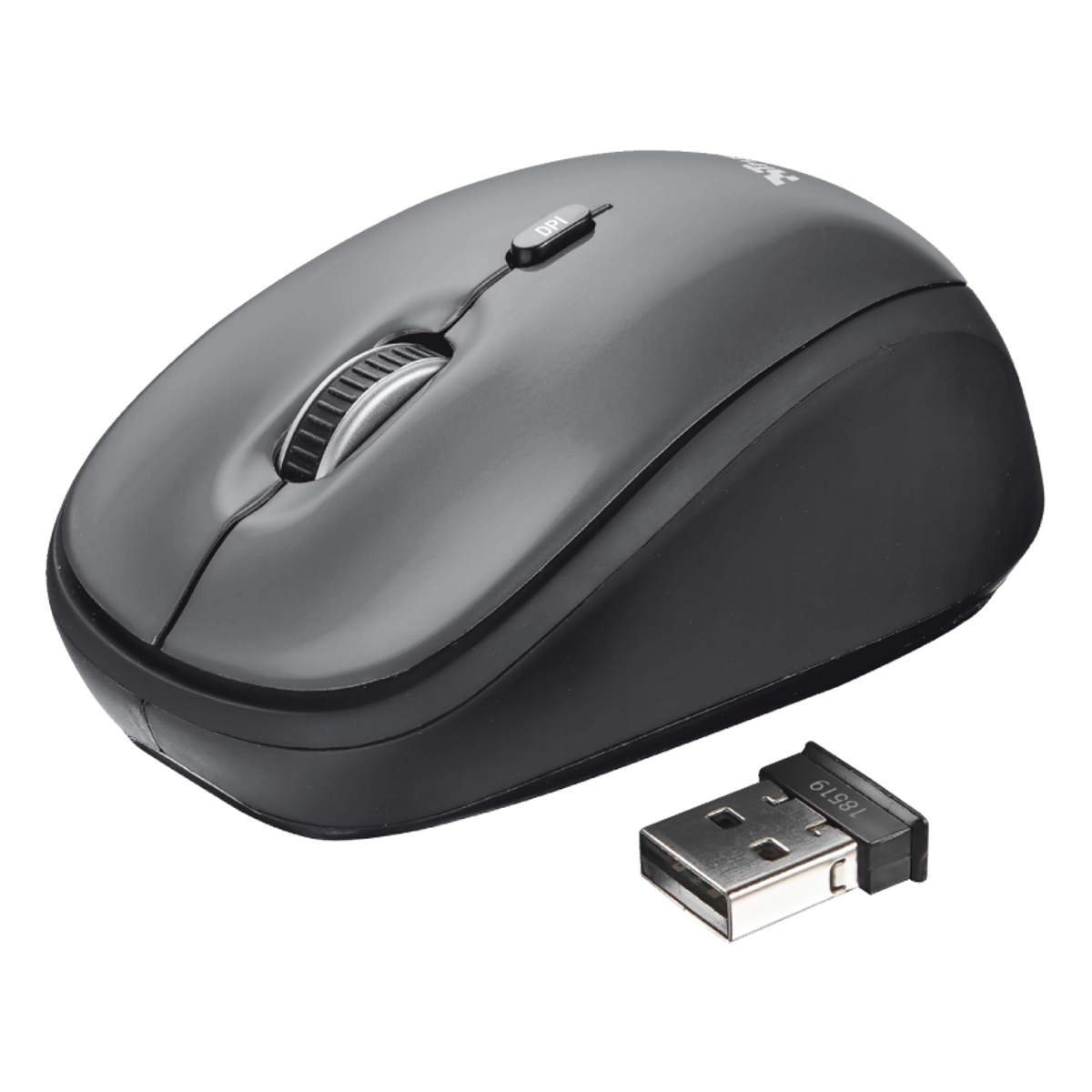 Mouse Inalambrico Yvi Black 1600 DPI Trust
