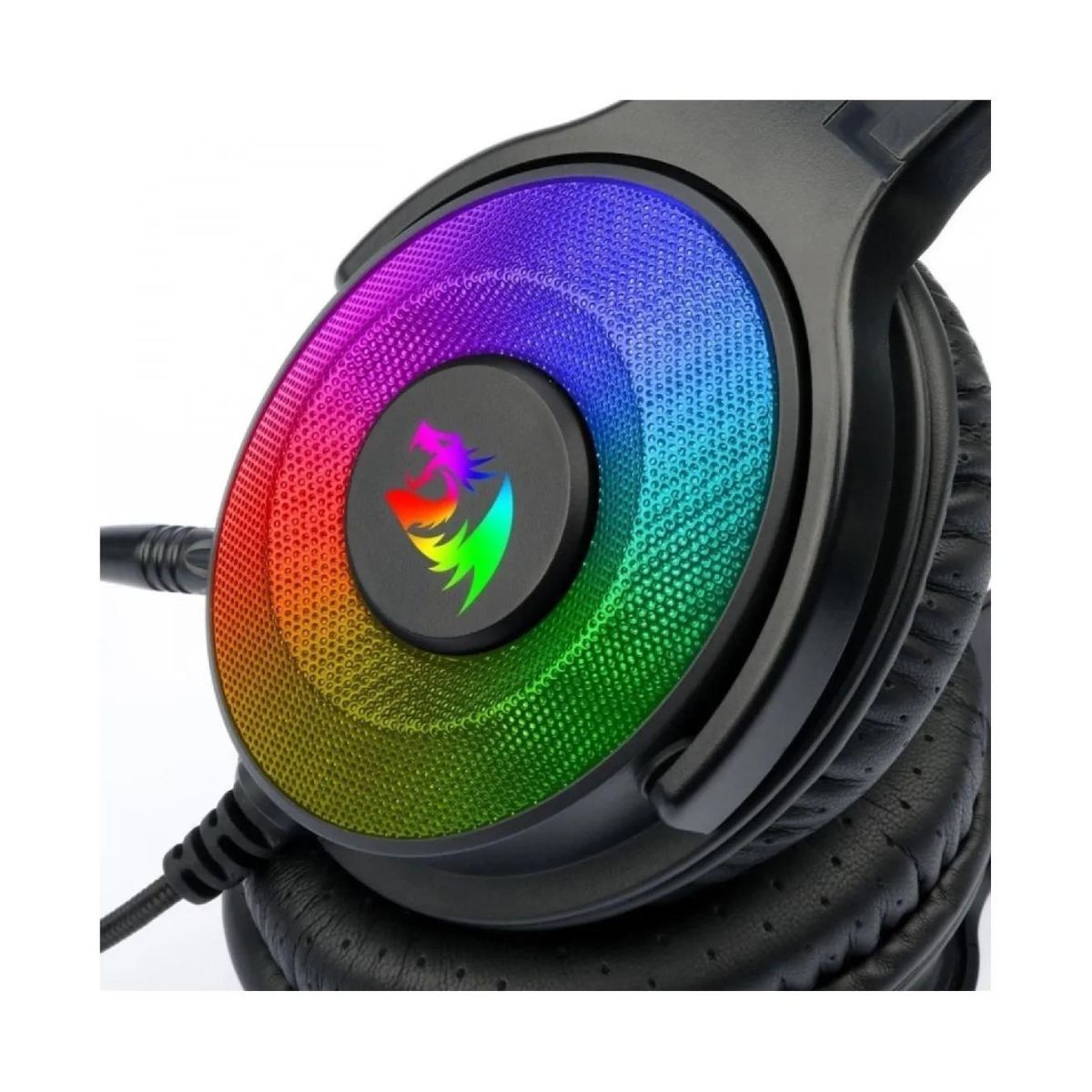 Auriculares Gamer Cable Vincha H350 Pandora 7.1 RGB Negro Redragon