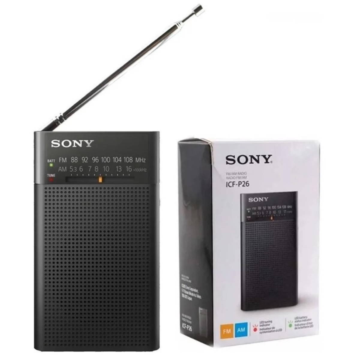 Radio Portatil Icf-p26 Sony