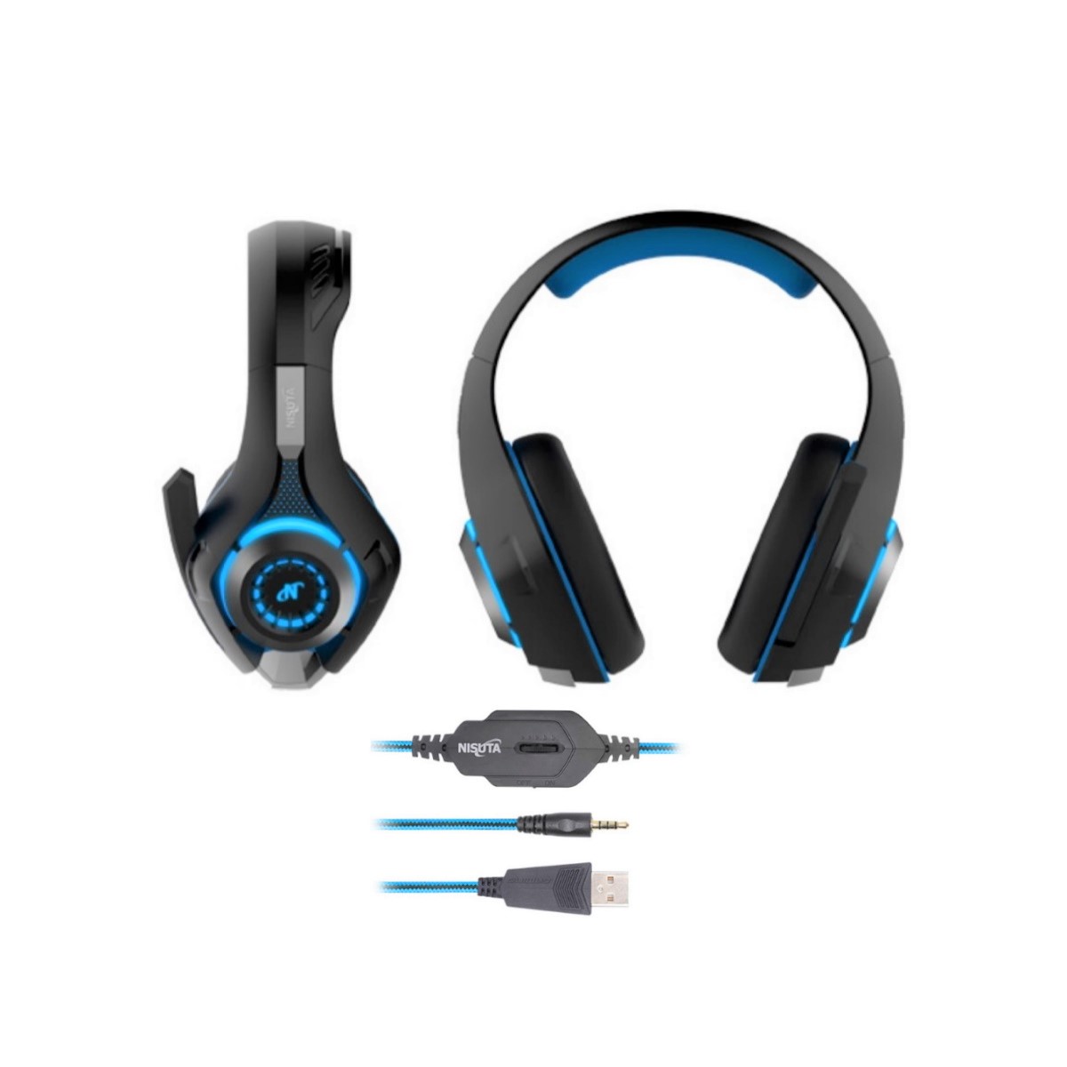 Auriculares Gamer Cable Vincha Ns-Aug300l PS4 Nisuta
