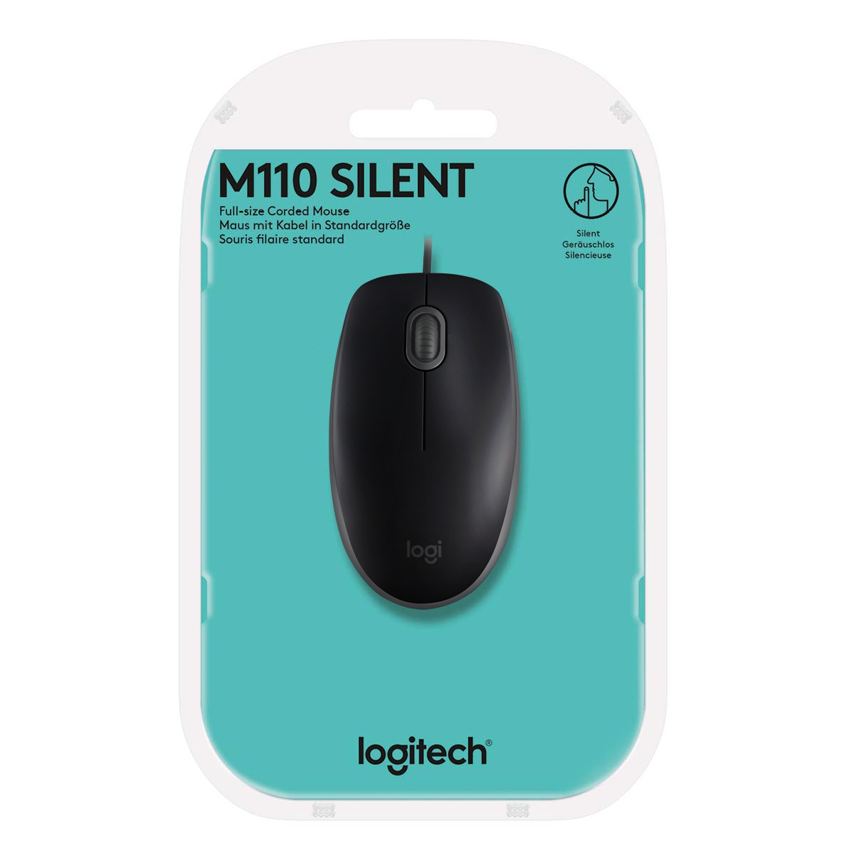 Mouse Usb M110 1000 Dpi Silent Negro Logitech