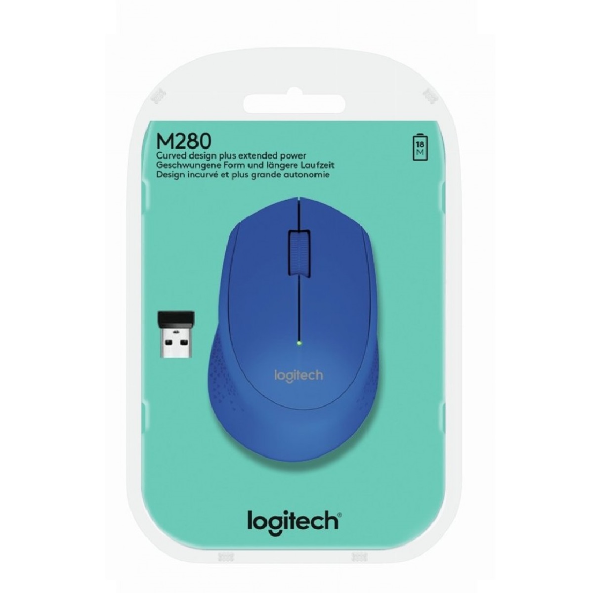 Mouse Inalambrico M280 Azul Logitech