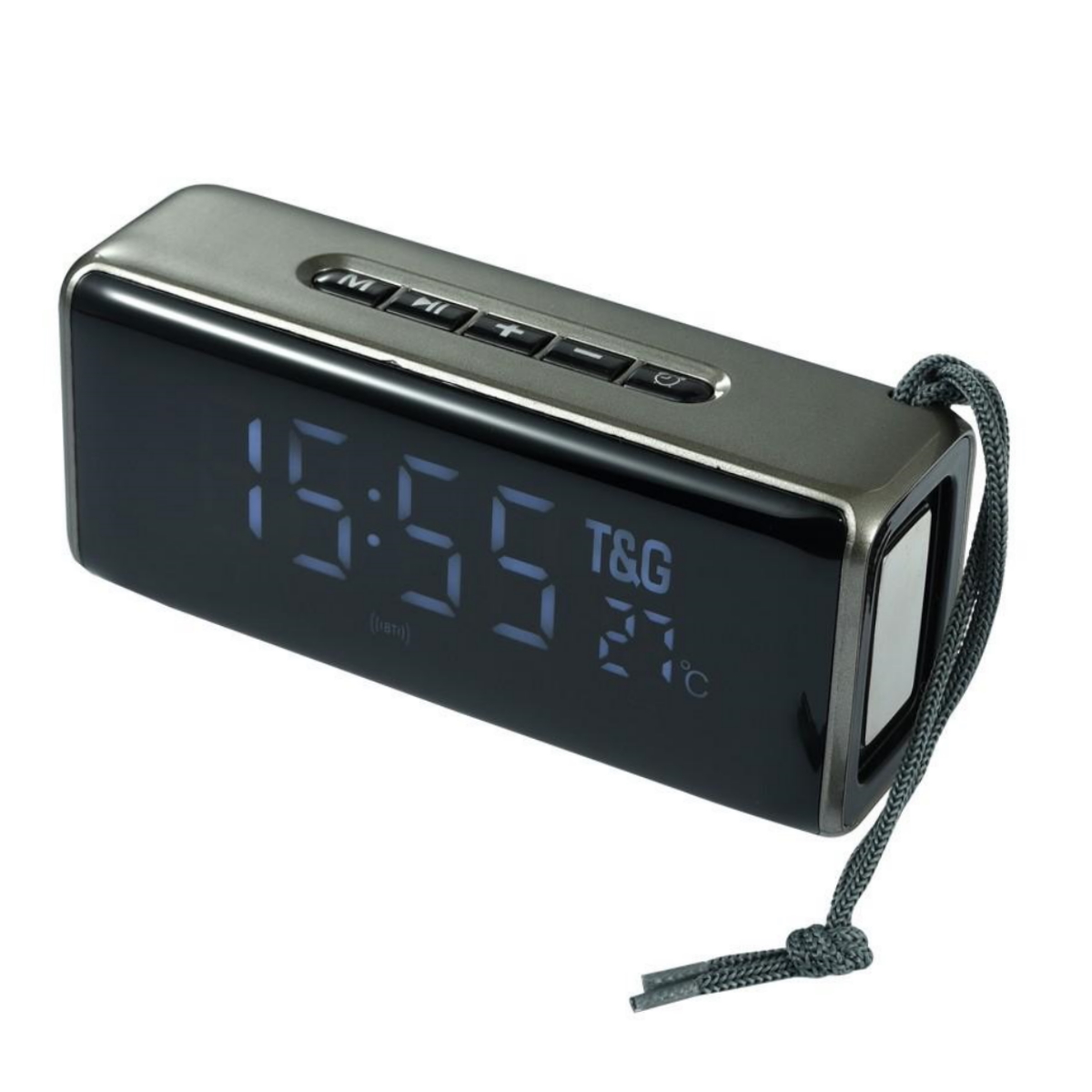 Parlante Bluetooth Reloj Despertador Tg-174 2x5W T&G