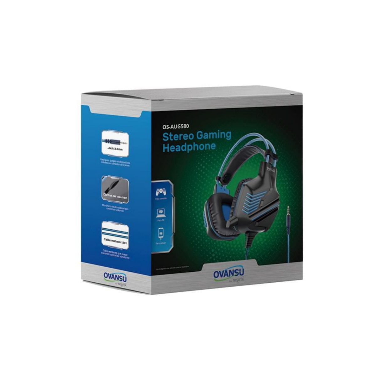 Auriculares Gamer Cable Vincha Osaug580 PS4 Nisuta