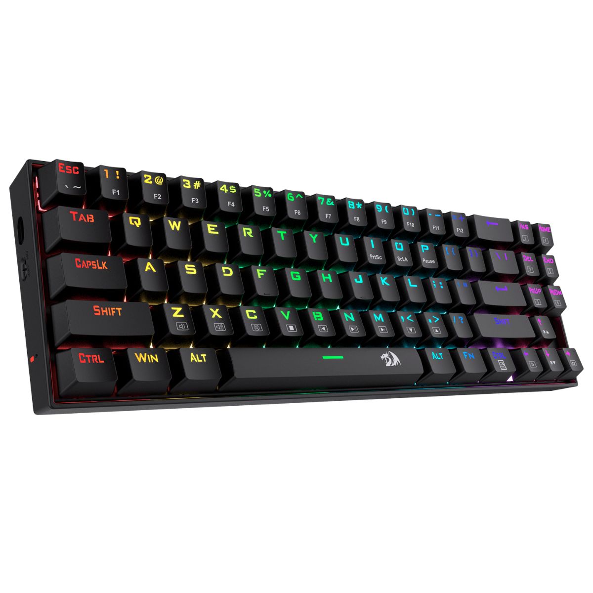 Teclado Mecanico Gamer RGB Deimos USB/Inalambrico Switch Rojo Redragon