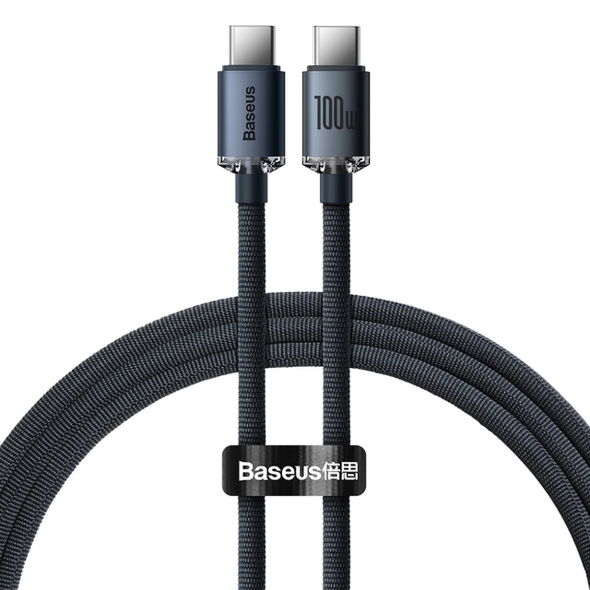 Cable USB C a USB C 1.2m Carga Rapida Crystal Shine 100W BaseUs