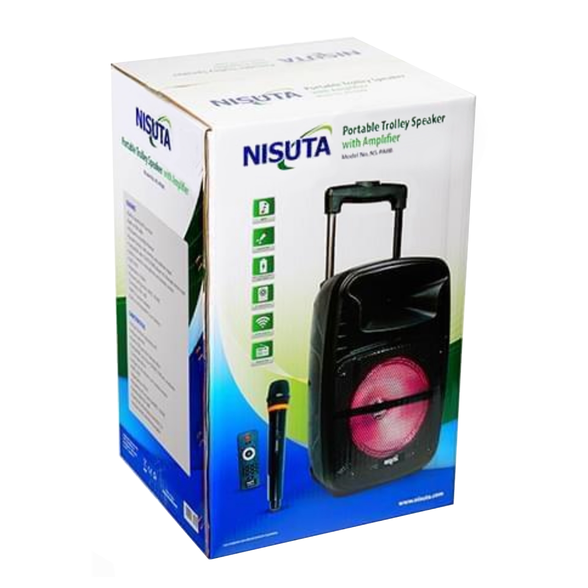 Parlante Bluetooth Carrito Ns-Pa8b Nisuta