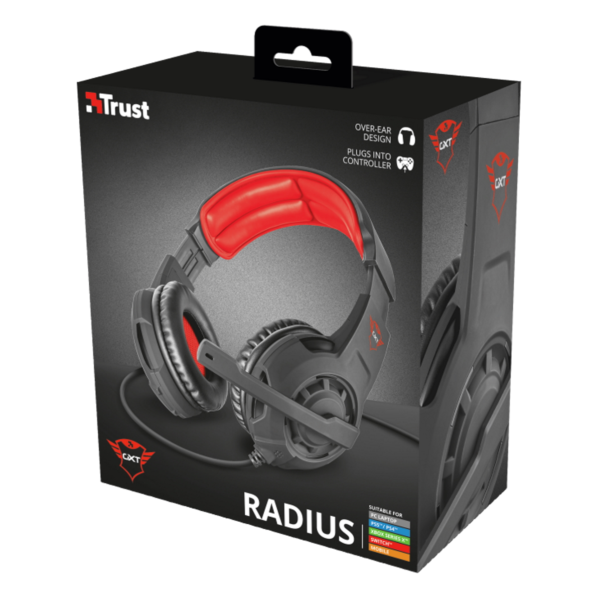 Auriculares Gamer Cable Vincha Gxt 310 Radius Negro Trust
