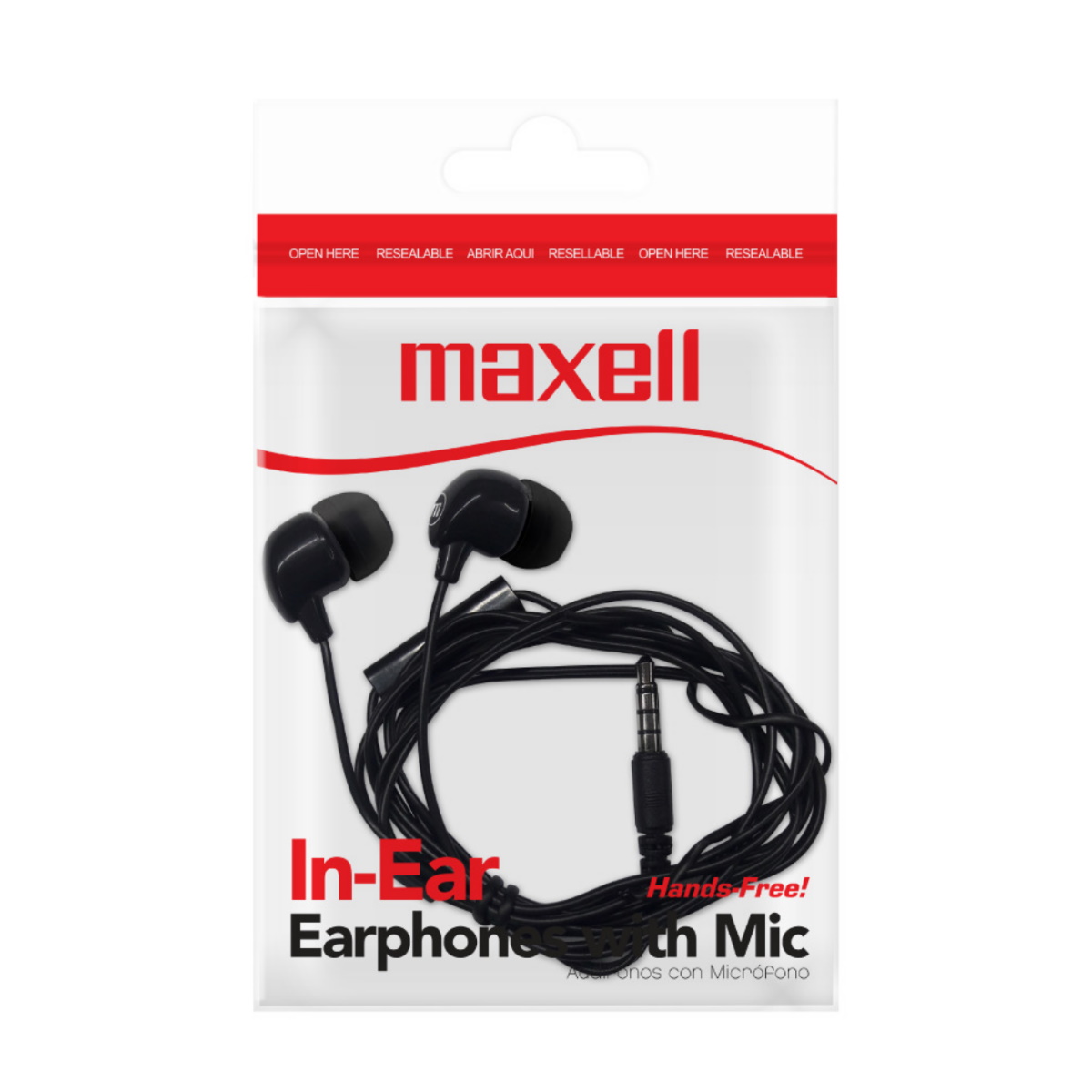 Auriculares In Ear In-Bax C/ Microfono Negro Maxell