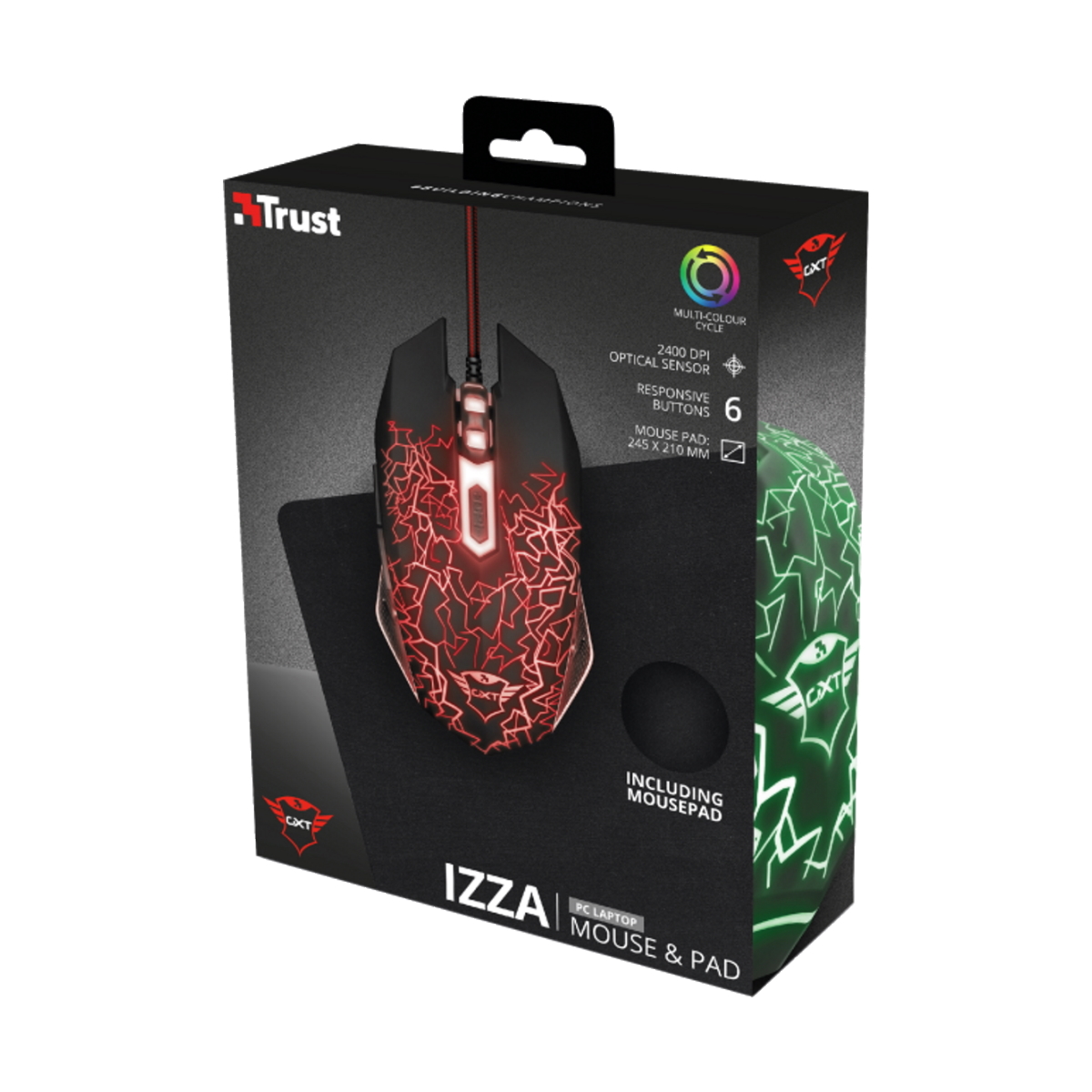 Kit Mouse + Mousepad Gxt 783 Izza Trust
