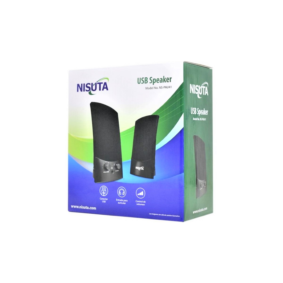 Parlantes Pc Usb 2.0 Ns-Pau41 Nisuta