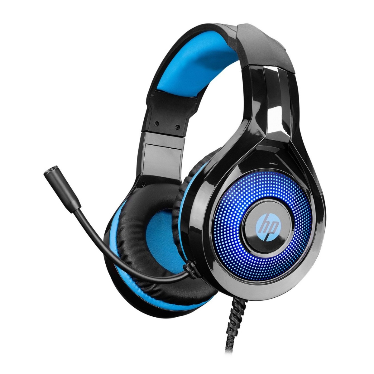 Auriculares Gamer Cable Vincha DHE-8010 Negro y Azul HP