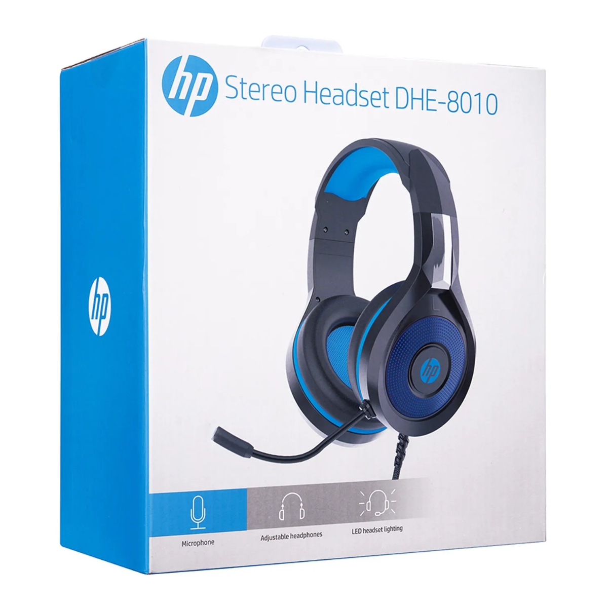 Auriculares Gamer Cable Vincha DHE-8010 Negro y Azul HP