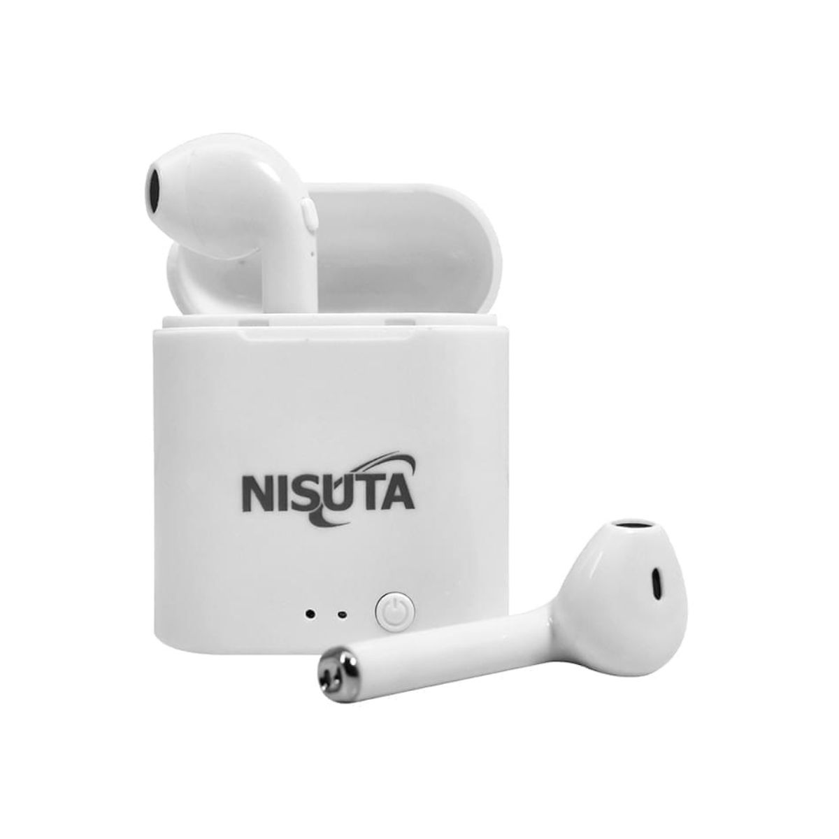 Auriculares Bluetooth In Ear NSAUBTWS1M Carga Magnetica Blanco Nisuta