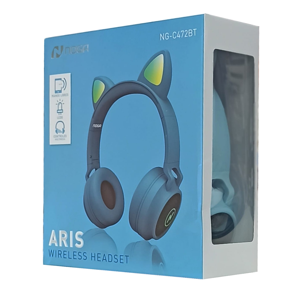 Auriculares Bluetooth Vincha Aris C472BT Azul Noga