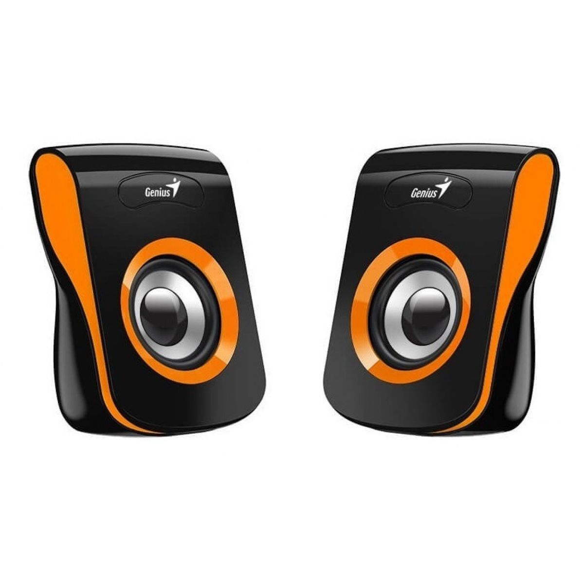 Parlantes Pc Usb Sp-Q180 Naranja Genius