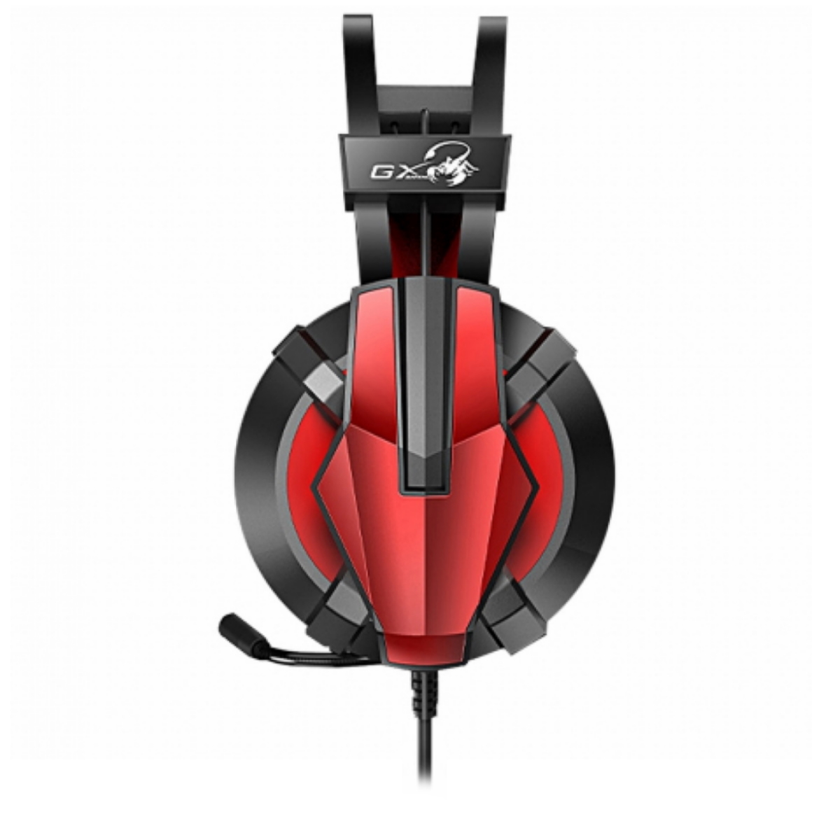 Auriculares Gamer Cable Vincha Hs-G710V Rojo y Negro Genius