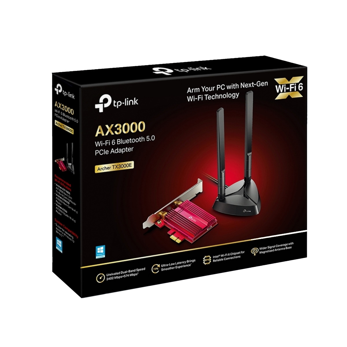 Placa Wifi Pcie Archer TX3000E AX3000 2 Antenas Wifi + Bluetooth Tp-Link