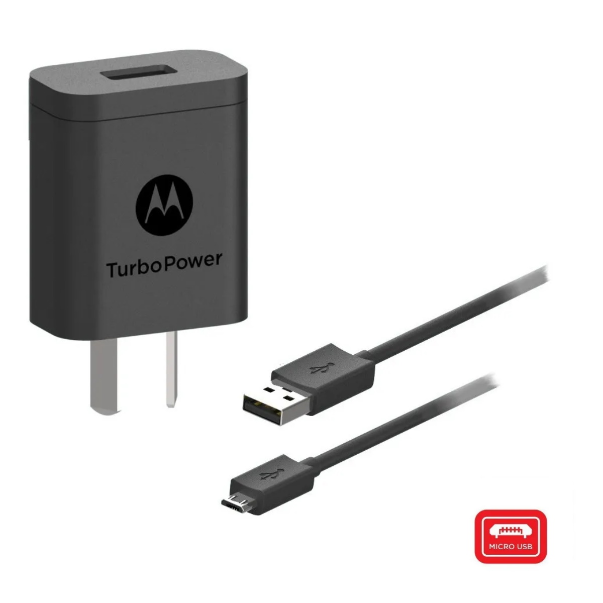 Cargador Turbopower SJMC206 20W MicroUsb QC Motorola