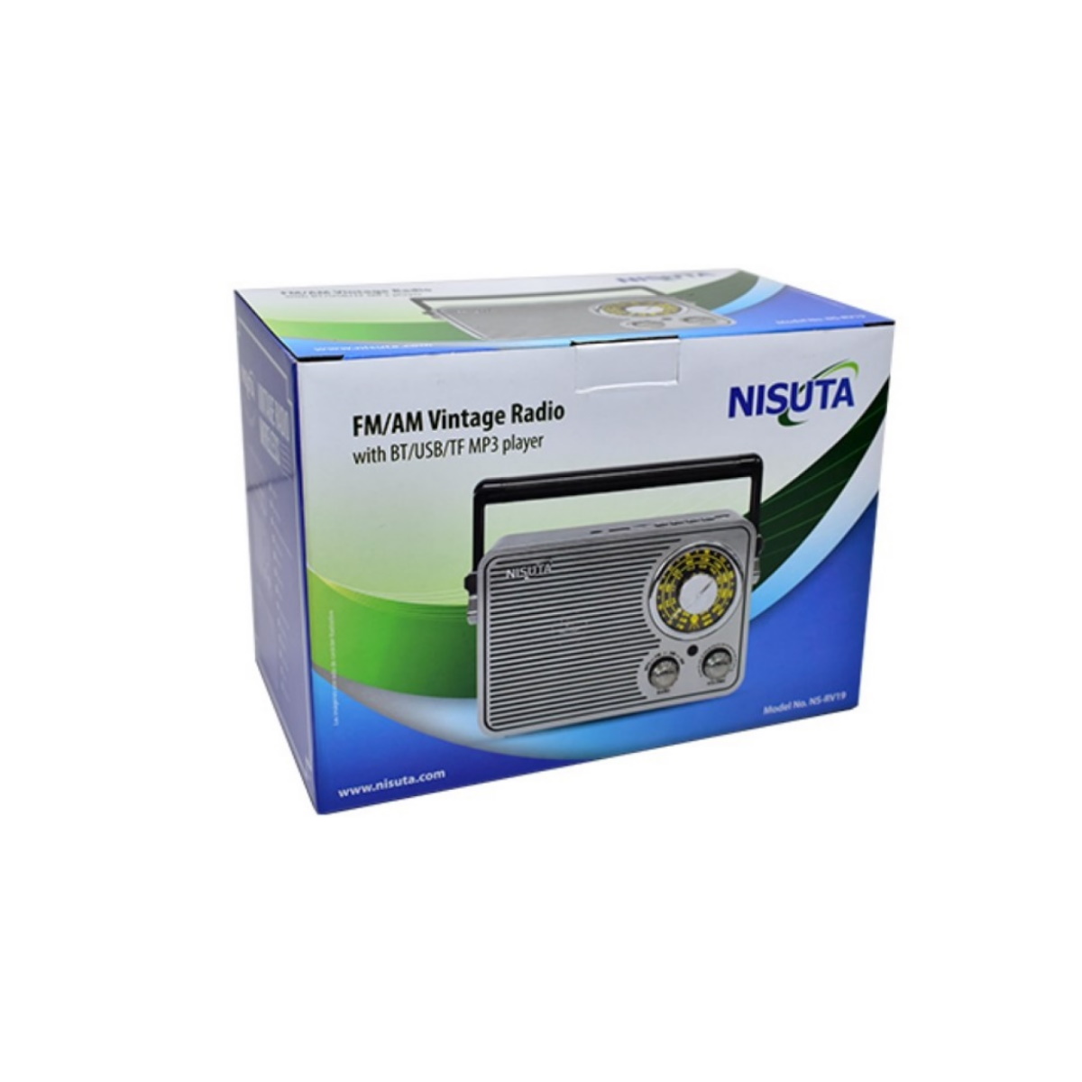 Parlante Bluetooth Radio Vintage Ns-rv19 Nisuta