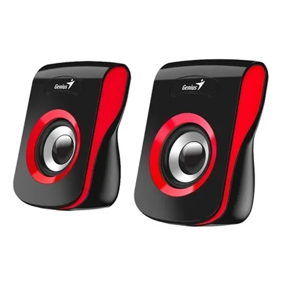Parlantes Pc Usb Sp-Q180 Rojo Genius