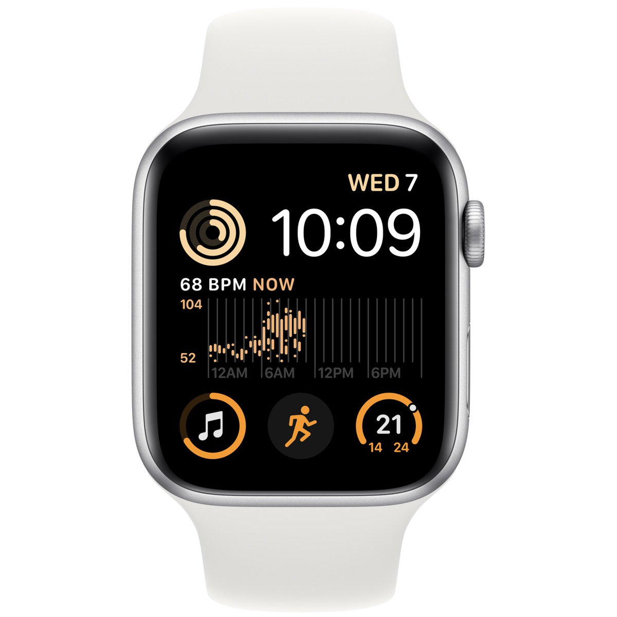 Smartwatch Apple Watch SE Silver Aluminum y White Band 44MM M/L