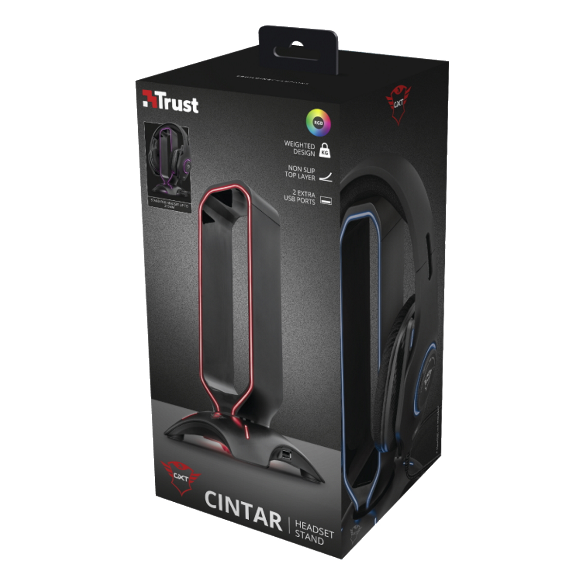 Soporte Auricular RGB GXT 265 Trust