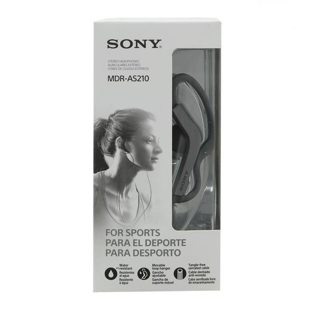 Auriculares Deportivos Mdr-As210 Negro Sony