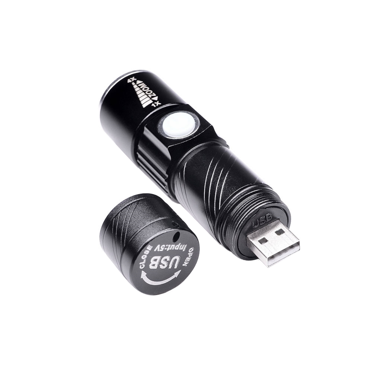 Linterna Aluminio Led 3W Recargable Nisuta