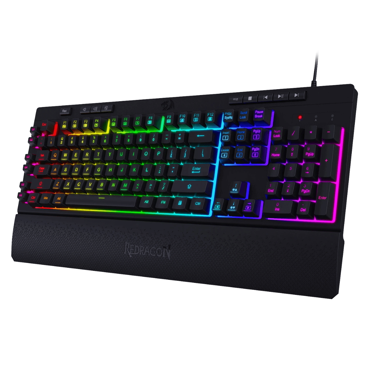 Teclado Gamer RGB Shiva Negro Redragon