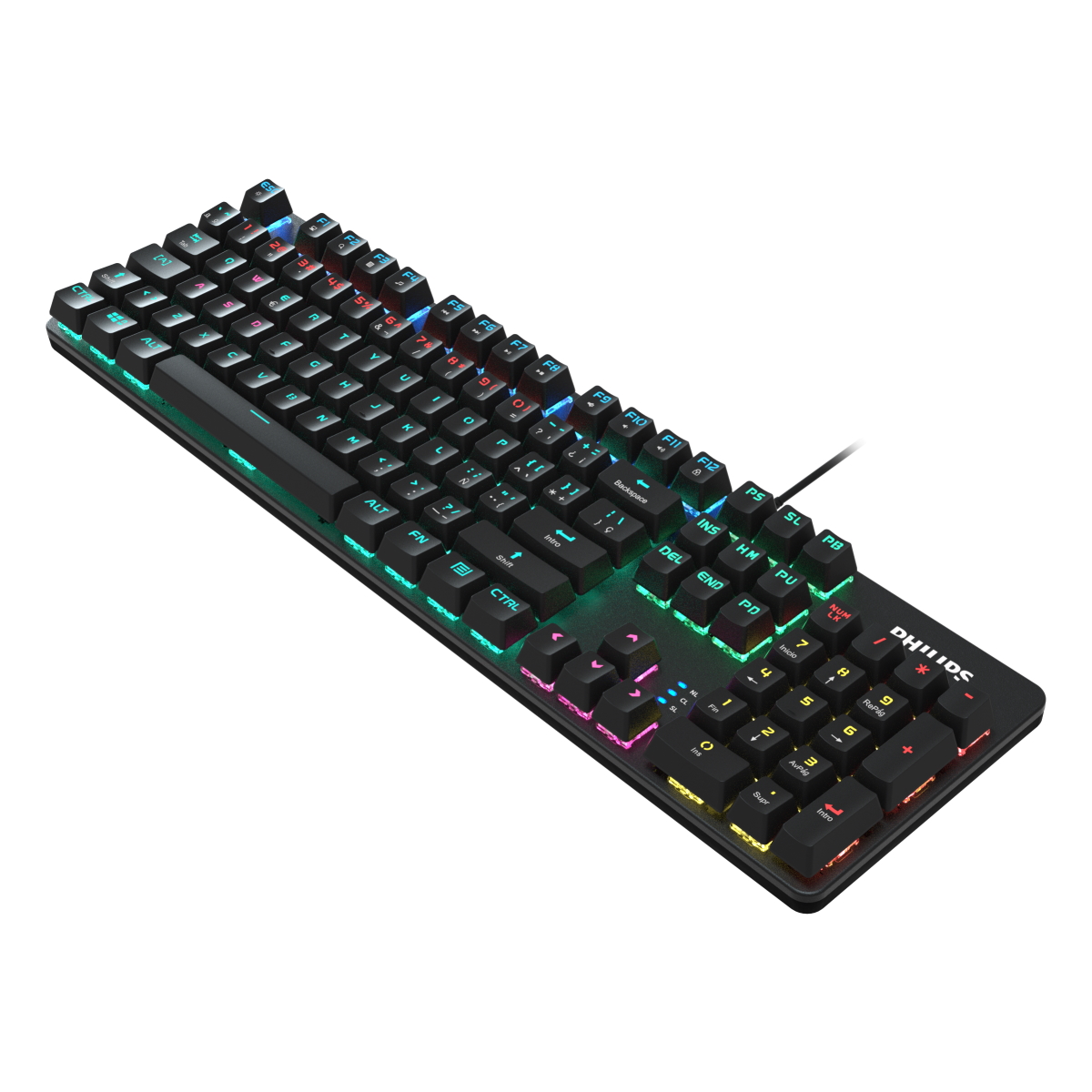 Teclado Mecanico Gamer G401 Switch Blue Philips