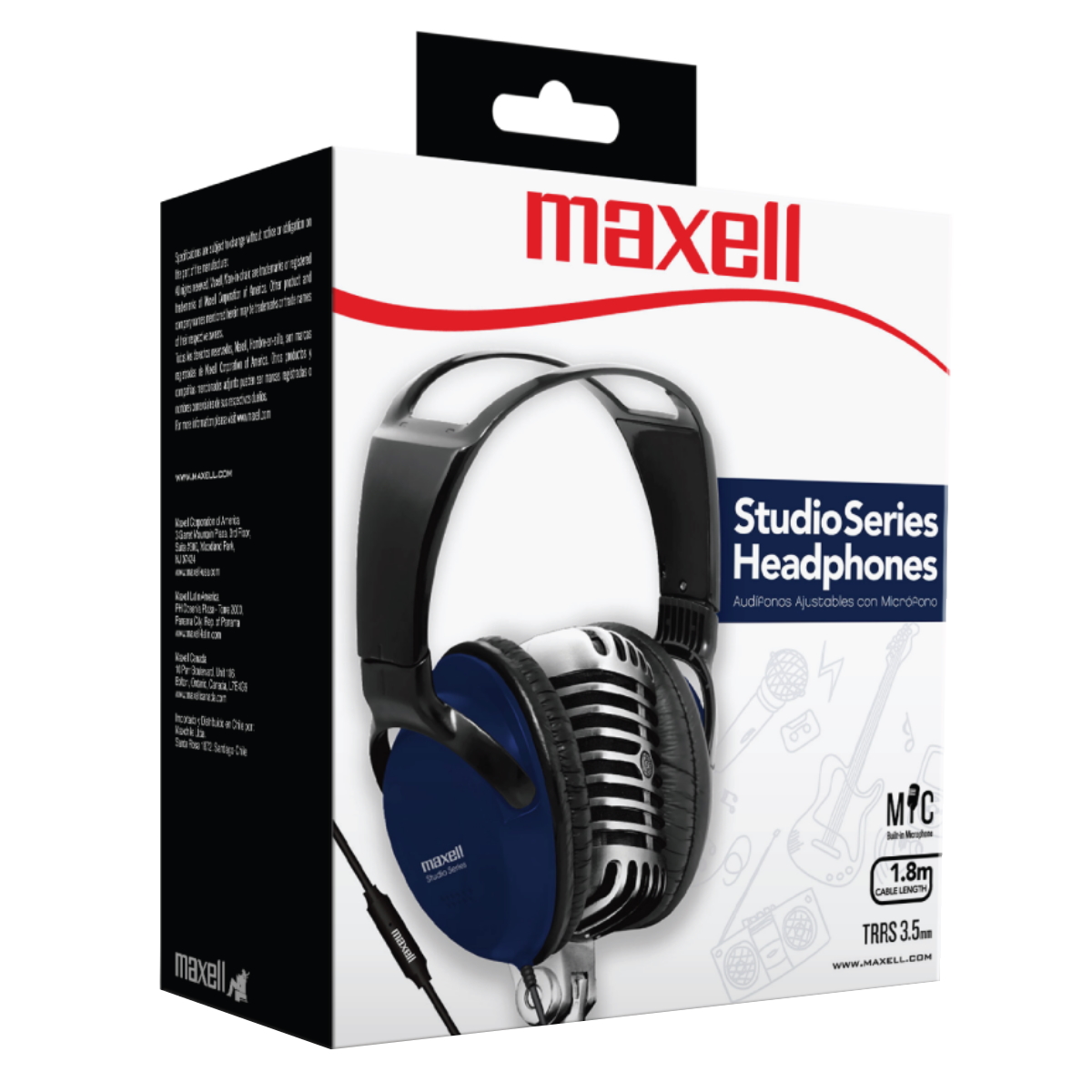 Auriculares Cable Vincha Studio Series ST2000 Azul Maxell