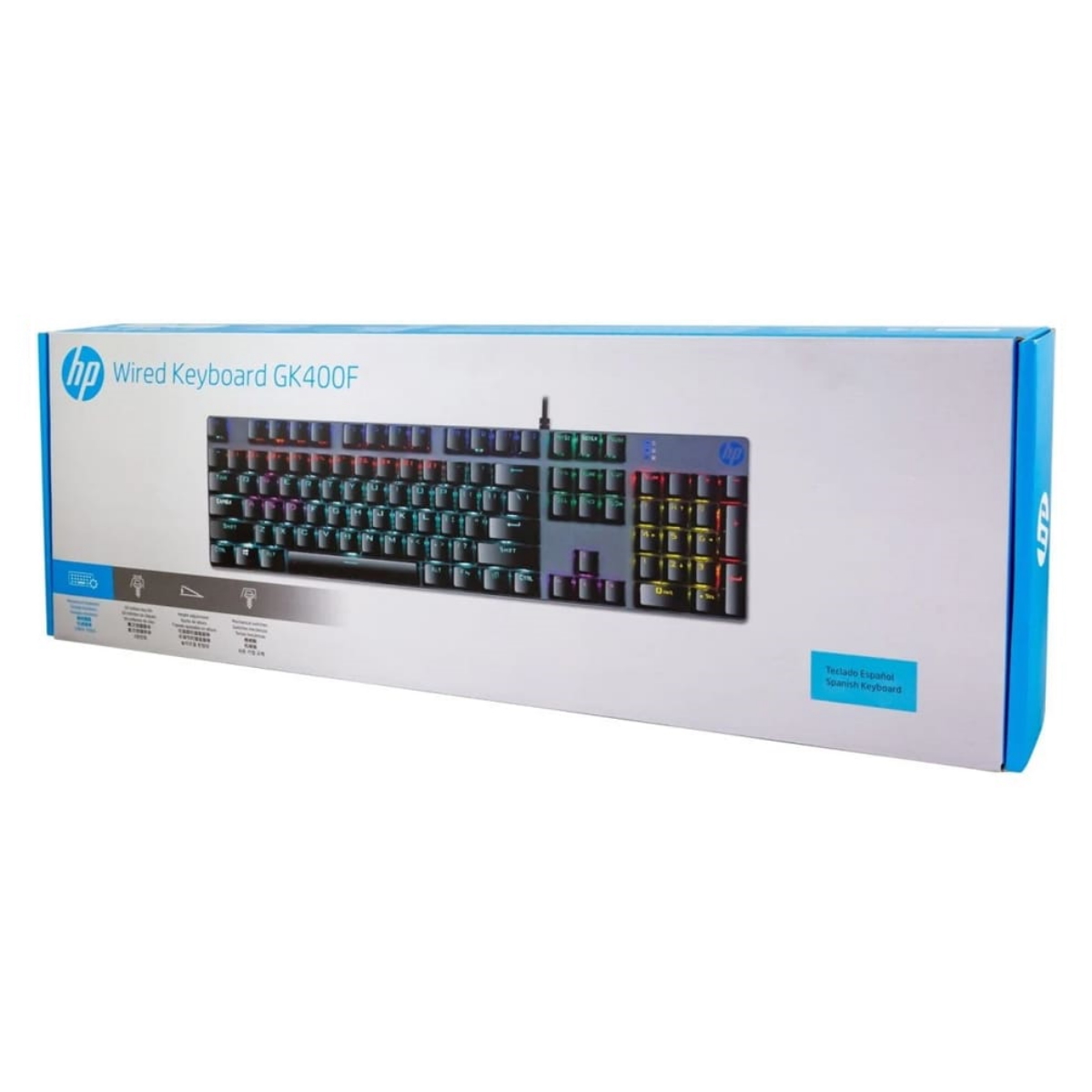 Teclado Mecanico Gamer GK400F Switch Brown HP