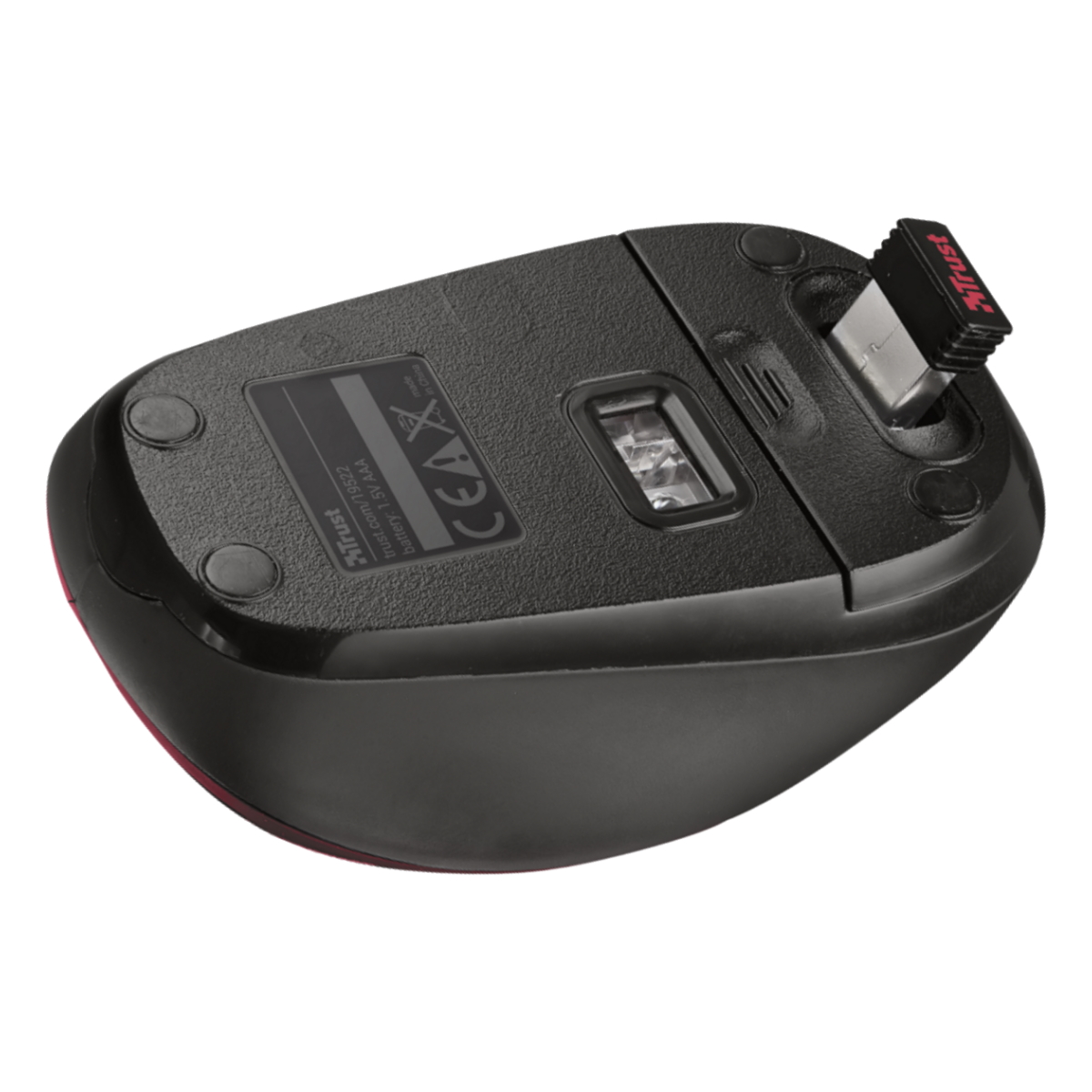 Mouse Inalambrico Yvi Rojo 1600 DPI Trust