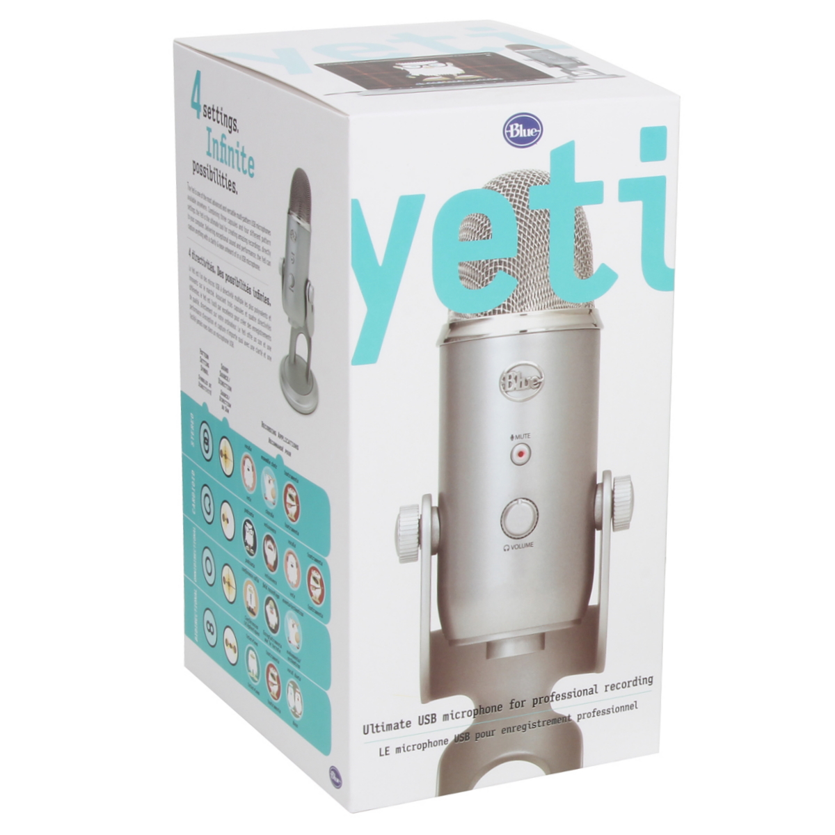 Microfono Pc Yeti Silver Logitech